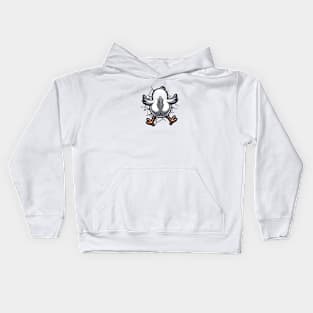 Funny Bird Crashes Into a Wall Kids Hoodie